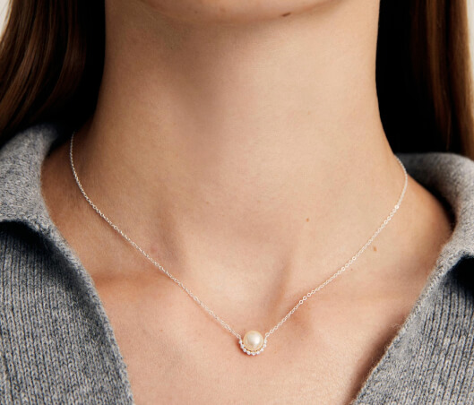 necklace with cultured pearls for women by vidal & vidal